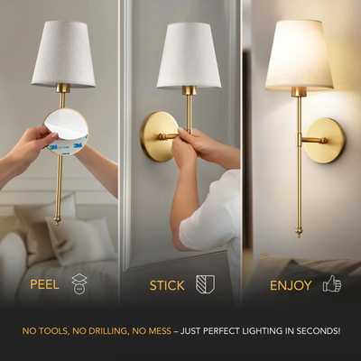 WIRELESS WALL SCONCES