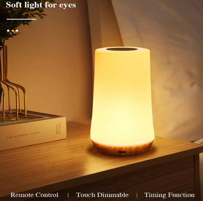 LED Table Lamp With Remote Control Touch