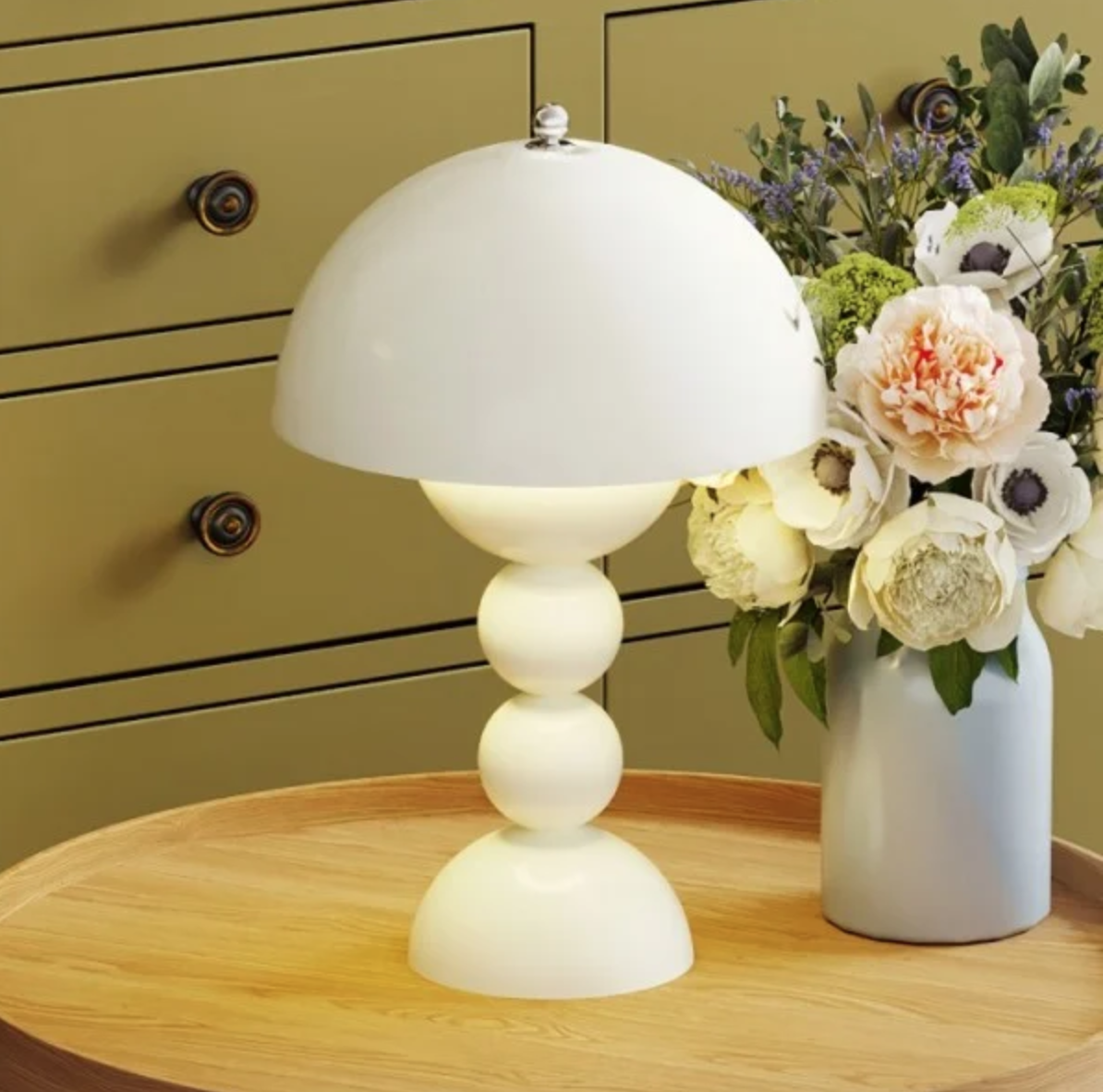 NORDIC FLOWER BUDS COLORFUL PORTABLE TABLE LAMP